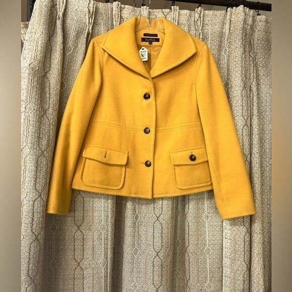 Evan Picone Ladies Size M Yellow Jacket - Picture 1 of 6